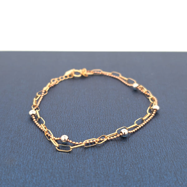 18K tri colored bracelet 2.13g
